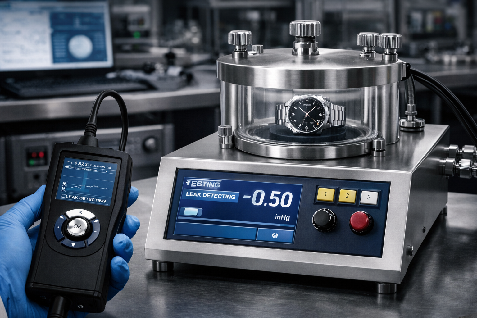 Leak detection for watch seals