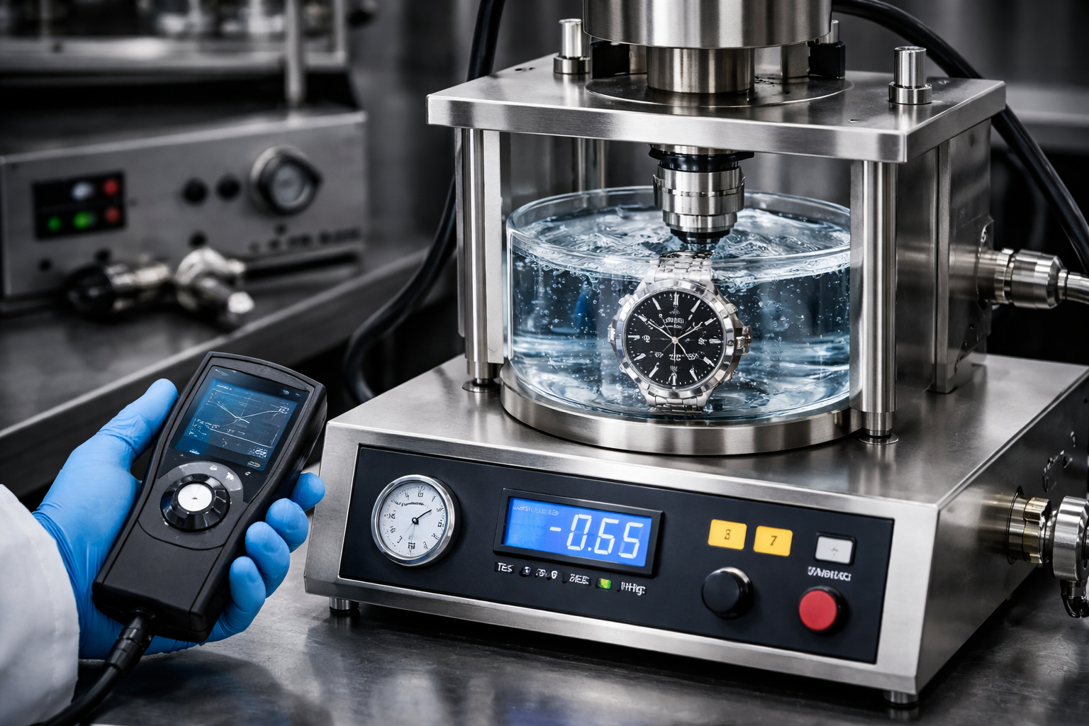 Watch seal integrity testing process